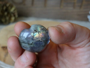 Mini coeur de Labradorite - Madagascar