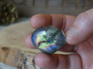 Mini coeur de Labradorite - Madagascar