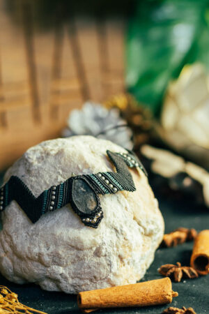 Collier géométrique Labradorite