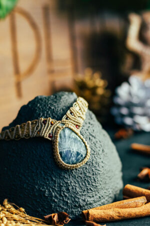 Collier Alicia - Séraphinite, Oeil de Tigre & Oeil de Taureau